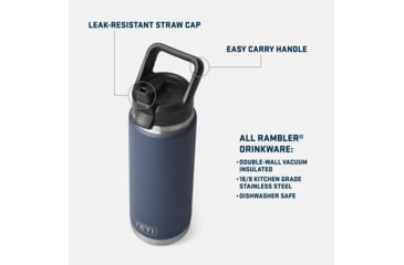 Image of Yeti Rambler Bottle Chug, Rescue Red, 46 oz, 21071504118