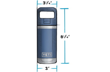 Image of Yeti Rambler Jr. 12 oz Bottle, Navy, 21071504060
