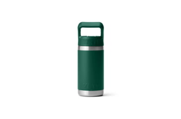 Image of Yeti Rambler Jr 12 oz Kids Water Bottle w/Straw Cap, Black Forest Green, 21071504905