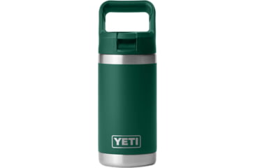 Image of Yeti Rambler Jr 12 oz Kids Water Bottle w/Straw Cap, Black Forest Green, 21071504905