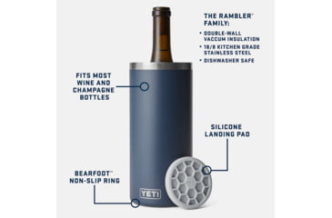 Image of Yeti Rambler Wine Chiller Big Wave Blue, Big Wave Blue, 21071502397