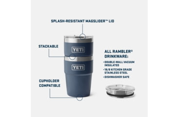 Image of Yeti Rambler 16 oz Stackable Cup w/Magslider Lid