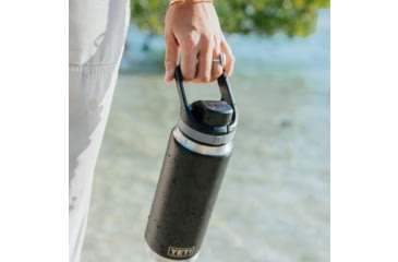 Image of Yeti Rambler 26 oz Water Bottle w/ Flip Chug Cap, Olive/King Crab Orange, 21071508519