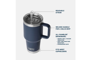 Image of Yeti Rambler 35 oz Mug 2.0 w/Straw Cap