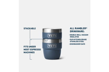Image of Yeti Rambler 4 oz Stackable Cups w/Durasip Ceramic Lining - 2 Pack