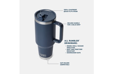 Image of Yeti Rambler 40 oz Travel Mug w/Straw Cap