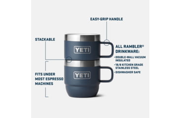 Image of Yeti Rambler 6 oz Stackable Mugs w/Durasip Ceramic Lining - 2 Pack
