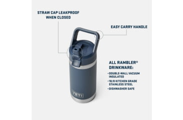 Image of Yeti Rambler Jr. 12 oz Kids Water Bottle with Straw Cap