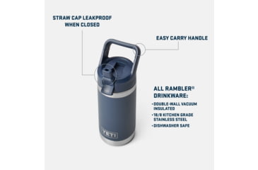 Image of Yeti Rambler Jr. 12 oz Kids Water Bottle with Straw Cap