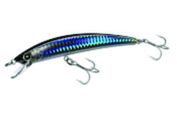 Image of Yo-Zuri Crystal Minnow, 3 1/2in, 1/4 oz, Silver Black, Floating, R1123C4