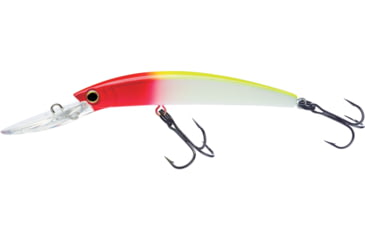 Image of Yo-Zuri Crystal Minnow Deep Diver Walleye Trolling Bait 3/8oz 3-1/2in 7ft #6 Hooks, Clown, R1205CR