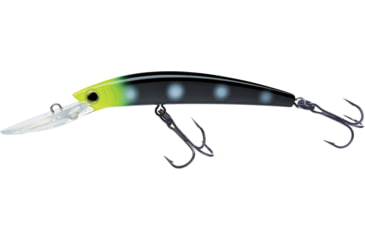 Image of Yo-Zuri Crystal Minnow Deep Diver Walleye Trolling Bait 3/8oz 3-1/2in 7ft #6 Hooks, Zombie, R1205ZB