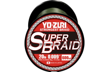 Image of Yo-Zuri SuperBraid Line 600 yd, 20 lb, Dark Green, YZ SB 20LB DG 600YD