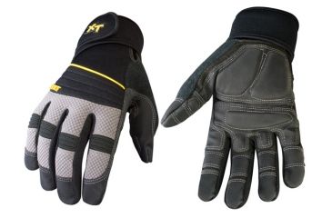 Image of Youngstown Glove Company Anti-Vibe XT Gloves, Grey/Black, Large 03-3200-78-L