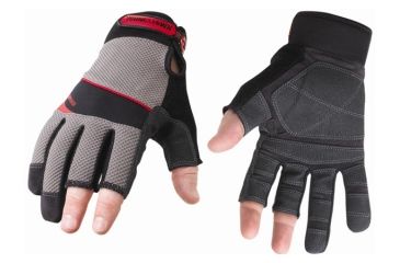 Image of Youngstown Glove Company Carpenter Plus Gloves, Grey/Black, X-Large 03-3110-80-XL