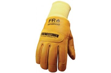 Image of Youngstown Glove Company FR Waterproof Ground Glove Lined w/ Kevlar, Tan, Small 12-3465-60-S