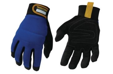 Image of Youngstown Glove Company Mechanics Plus Gloves, Blue/Black, X-Large 06-3020-60-XL