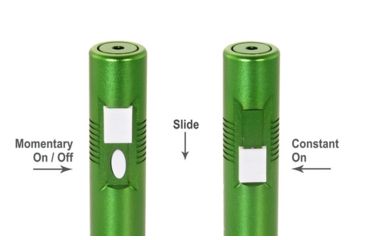 Image of Z-Bolt D-5-G Duet Emerald Blue Pointer, Tru Green Laser, Dual Switch, FDA Class 3A, Green, Small, D-5-G