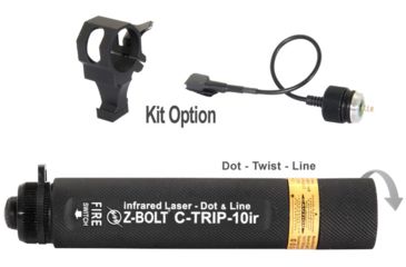 Image of Z-Bolt Infrared Dot &amp; Line Laser w/ Soft Case, 8 Pack, Coyote Brown, IR, C-TRIP-10ir-KIT-8-CB-SP