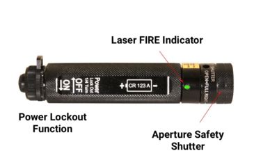 Image of Z-Bolt Infrared Dot Laser Designator, Restricted Sale, 5.000 Meter Range, ANSI CLASS 3R, Black, MARK-4ir-BLK
