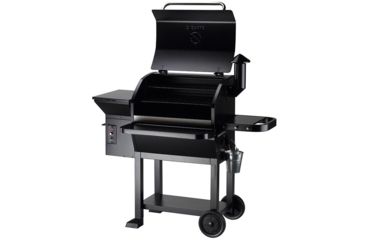 Image of Z Grills 10002B 8-in-1 Wood Pellet Grill, BBQ &amp; Smoker, Black, 54x29x53, ZPG-10002B