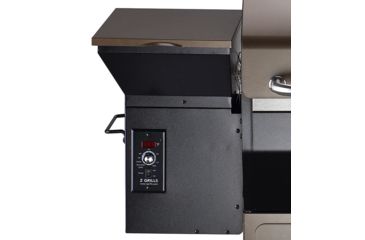 Image of Z Grills 1000D 8-in-1 Wood Pellet Grill, BBQ &amp; Smoker, Black/Bronze, 54x25x53in, ZPG-1000D