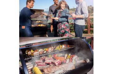 Image of Z Grills 1000D 8in1 Wood Pellet Grill - Smoker, Bronze/Black, Large, ZPG-1000D