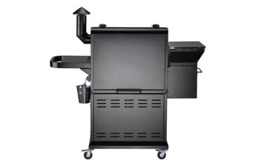 Image of Z Grills 1000E 8-in-1 Wood Pellet Grill, BBQ &amp; Smoker, Black/Silver, 54x25x53in, ZPG-1000E