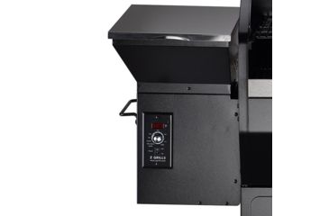 Image of Z Grills 1000E 8-in-1 Wood Pellet Grill, BBQ &amp; Smoker, Black/Silver, 54x25x53in, ZPG-1000E