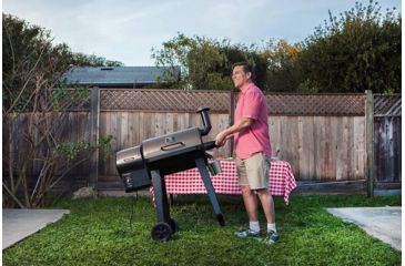 Image of Z Grills 450A 7-in-1 Wood Pellet Grill, BBQ &amp; Smoker, Black/Bronze, ZPG-450A