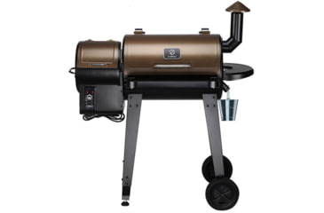 Image of Z Grills 7-in-1 Wood Pellet Grill &amp; Smoker w/ Wireless Meat Probe Thermometer, Brown/Black, Medium, ZPG-450APRO