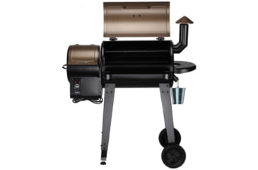 Image of Z Grills 7-in-1 Wood Pellet Grill &amp; Smoker w/ Wireless Meat Probe Thermometer, Brown/Black, Medium, ZPG-450APRO