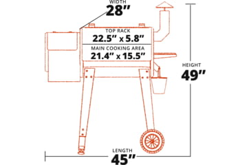 Image of Z Grills 7-in-1 Wood Pellet Grill &amp; Smoker w/ Wireless Meat Probe Thermometer, Brown/Black, Medium, ZPG-450APRO