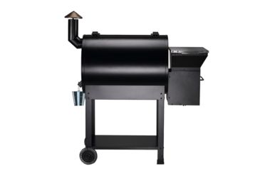 Image of Z Grills 7002E 8-in-1 Wood Pellet Grill, BBQ &amp; Smoker, Black/Silver, 48x22x51, ZPG-7002E