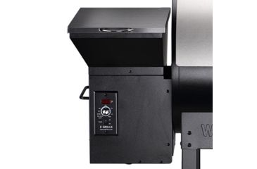 Image of Z Grills 7002E 8-in-1 Wood Pellet Grill, BBQ &amp; Smoker, Black/Silver, 48x22x51, ZPG-7002E