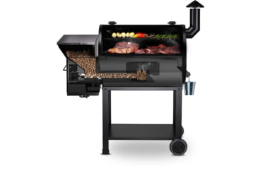 Image of Z Grills 7002E 8in1 Wood Pellet Grill - Smoker, Silver/Black, Large, ZPG-7002B2E