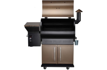 Image of Z Grills 700D 8in1 Wood Pellet Grill - Smoker, Bronze/Black, Large, ZPG-700D