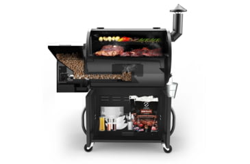 Image of Z Grills 700D 8in1 Wood Pellet Grill - Smoker, Bronze/Black, Large, ZPG-700D