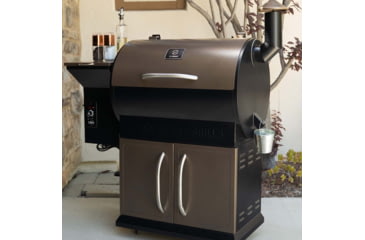Image of Z Grills 700D 8in1 Wood Pellet Grill - Smoker, Bronze/Black, Large, ZPG-700D