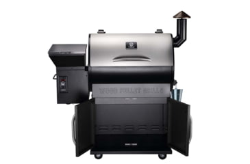 Image of Z Grills 700E Master 8in1 Wood Pellet Grill - Smoker, Silver/Black, Large, ZPG-700D2E