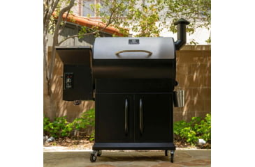 Image of Z Grills 700E Master 8in1 Wood Pellet Grill - Smoker, Silver/Black, Large, ZPG-700D2E