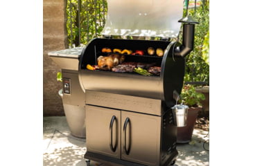 Image of Z Grills 700E Master 8in1 Wood Pellet Grill - Smoker, Silver/Black, Large, ZPG-700D2E