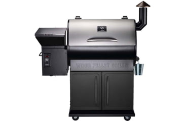 Image of Z Grills 700E Master 8in1 Wood Pellet Grill - Smoker, Silver/Black, Large, ZPG-700D2E