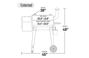 Image of Z Grills ZPG-450A 7-in-1 Wood Pellet Grill, BBQ &amp; Smoker, Brown/Black, Medium, ZPG-450A
