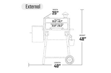 Image of Z Grills ZPG-550A 8-in-1 Wood Pellet Grill, BBQ &amp; Smoker, 40x25x48in, Black, Medium, ZPG-550A