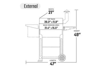 Image of Z Grills ZPG-6002B4E Wood Pellet Grill &amp; Smoker, Sliver/Black, Medium, ZPG-6002B4E