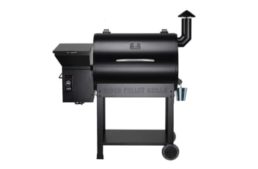 Image of Z Grills ZPG-7002B 8-in-1 Wood Pellet Grill, BBQ &amp; Smoker, Black, Medium, ZPG-7002B