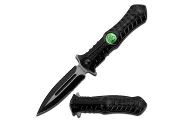 Image of Z-Hunter 4.5in. Black Biohazard Logo ZB 003BK