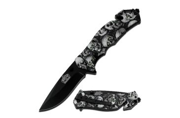 Image of Z-Hunter 4.5in. Grey Skull Knife, Grey MU A001GYSC