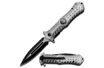 Image of Z-Hunter 4.5in. Silver Skull Logo ZB 004S
